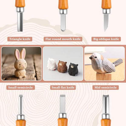 26 in 1 Wood Carving Tools Kit for Beginners