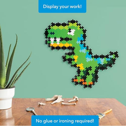 Plus Plus Puzzle By Number, T-Rex - 250 Piece Dinosaur Building Block Set - style: T-Rex