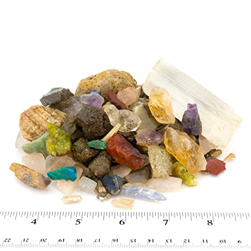Boone's Mill Gemstone Paydirt | 5 Pounds | Gem Mining Rough Stone Mix | Rock Fossil ID Guide - style: 5 pounds
