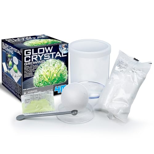 4M Glow Crystal Growing Kit - DIY Science STEM Experiment for Ages 10+