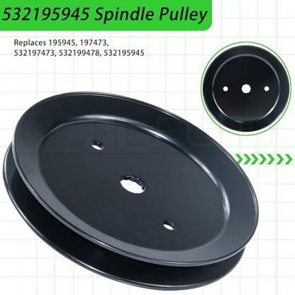 197473 Pulley for Husqvarna 42" 46" YTH22V46 YTH18542 YT3000 Deck - color: A33 1x532195945