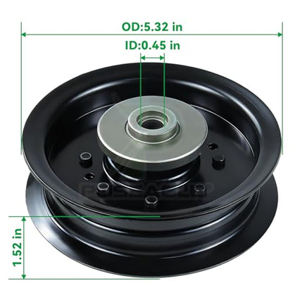 532196104 Husqvarna Idler Pulley for Husqvarna 48" 54" Z254f Mower - size: 1x196104