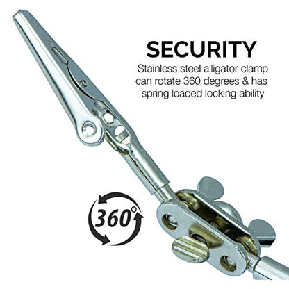 NEIKO 01902 Adjustable Helping Hand with Magnifying Glass, Third Hand Solder Aid, Soldering Wire Station Stand with Dual Alligator Clips and a Heavy Base, Beading & Jewelry Making Tools, Solder Holder - style: Helping Hand