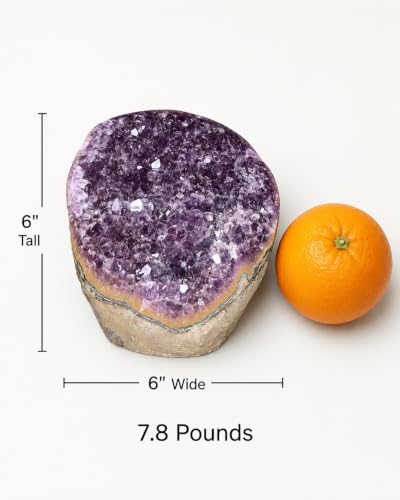 Premium Natural Amethyst Crystals Geode Unique Specimens 7 to 8 lbs - size: Unique Specimens 7 to 8 lbs