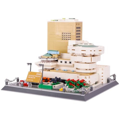 Oichy Building Blocks Set, 902PCS World Famous Architectural Model Kits Guggenheim Museum Toys Building Sets for Adults and Kids - color: Guggenheim Museum