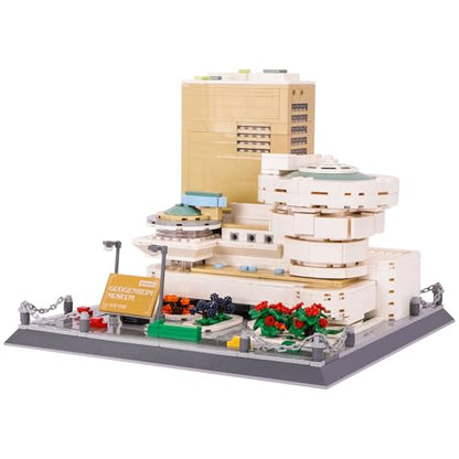 Oichy Building Blocks Set, 902PCS World Famous Architectural Model Kits Guggenheim Museum Toys Building Sets for Adults and Kids - color: Guggenheim Museum