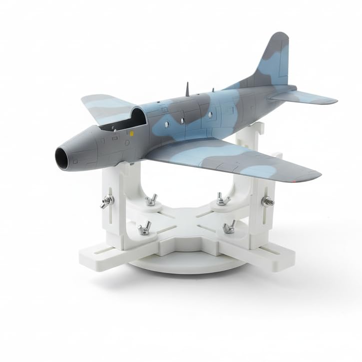 Model Airplane Painting Stand - Professional Adjustable Display Holder & Building Jig, Damped Rotating Base Hobby Tool for 1/72, 1/48, 1/32 Scale Models - Perfect for Painting and Detailing