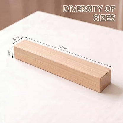 Basswood Carving Blocks - 4 Pack 12 x 2 x 2 inch Whittling Bass Wood Blocks Wood Carving Kit for Beginners, Soft Woodworking Blanks for Whittling, Use for Home, Crafts, Arts, DIY Projects - size: 4 PACK 12 x 2 x 2 Inch