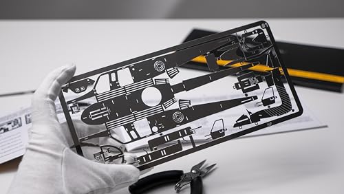 METAL-TIME Lifting Spirit Mechanical Helicopter Model Building Kit | Unique Wind-Up Moving Mechanism | Stainless Steel DIY Construction with Toolbox Collectible Model - 134 Pieces