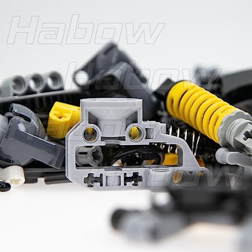 144-Piece Building Block Technic Engineering Kit - Professional Steering & Suspension System with Linear Actuators, Turntables & Engine Parts | Vehicle & Robotics MOC Building Set