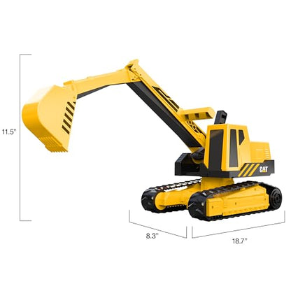 CAT Construction Toys, CAT Steel Construction Excavator - Heavy-Duty & Durable - Ergonomic Handles 3+ Years - Dig & Haul Dirt All Day Long! - style: Cat Steel Excavator