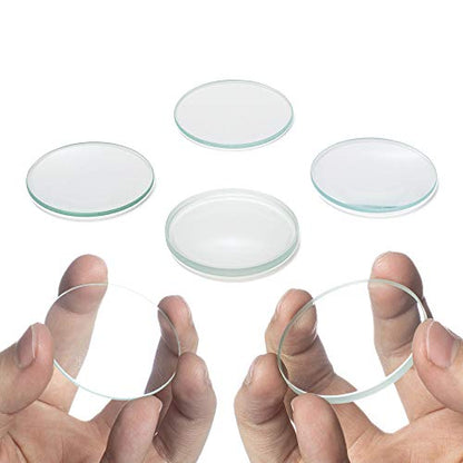 Amlong Crystal Premium Optical Glass Double Convex and Double Concave Lens Set, 50mm Diameter with 3 Convex (20, 30, 50cm FL) and 3 Concave (20, 30, 50cm FL) - size: 50mm (2-Inch) 6-pack