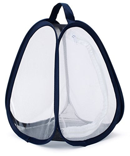 RESTCLOUD Mini Butterfly Habitat, Insect Mesh Cage, Bug Terrarium Pop Up 7.5" x 11" Tall - size: 7.5" x 11"