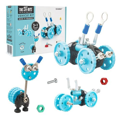 The Off Bits Vehicle STEAM Building Set, Educational Gift Idea, Build Your Own Robot Toy for Kids Age 6 7 8 9+ Year Old Boys and Girls, Stem Toys Engineering Kit, Construction Toys Steam Gift
