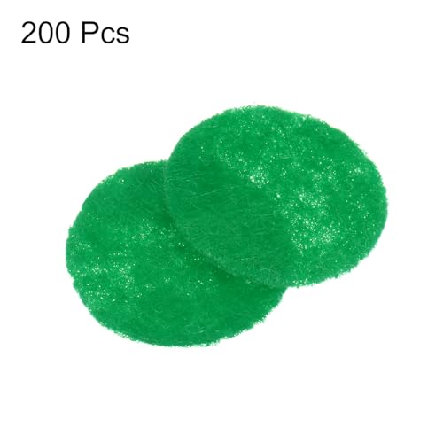 HARFINGTON 200pcs Round Felt Circles, 15mm 5/8" Pre Cut Felt Craft Pads Non-Woven Mini Felt Fabric Circles for DIY Sewing Handcraft Cut Projects Craft Finishing, Green - color: Green, size: 15mm