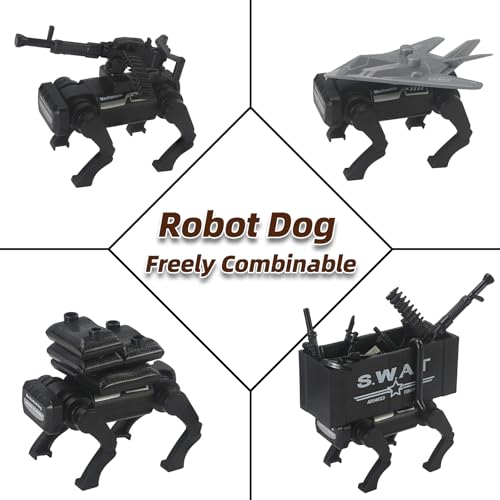 SWAT Gear Weapons Pack City Police Team with Robot Dog Drones Boat Kit