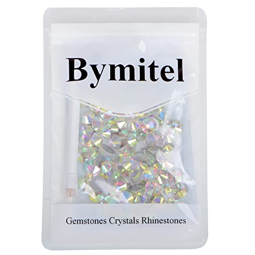 144PCS Art Nail Rhinestones Non Hotfix Glue Fix Round Crystals Glass Flatback for DIY Jewelry Making with one Picking Pen (ss50 144PCS, Crystal AB) - color: Crystal AB, size: ss50 144pcs