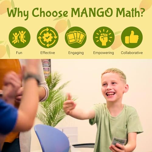 MANGO Math 15® - Math Flash Cards - Educational Math Games for Kids - Multiplication, Division, Fractions Learning Kit -2nd 3rd 4th Grades - Kids 6-12 - Set of 15 Games - English Version - size: English Version, style: Multiplication Division