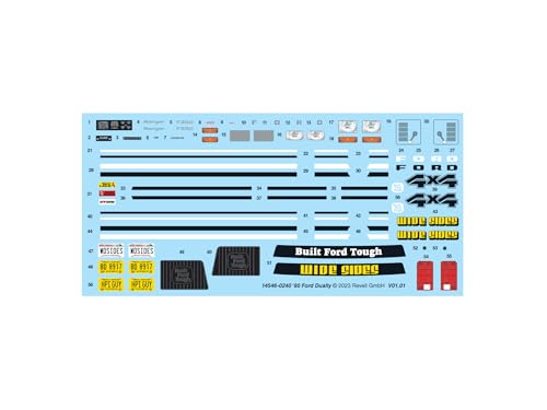 Revell 14546 1980 Ford Dually Pickup Truck 1:25 Scale 40-Piece Skill Level 4 Model Building Kit
