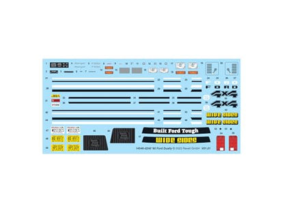 Revell 14546 1980 Ford Dually Pickup Truck 1:25 Scale 40-Piece Skill Level 4 Model Building Kit