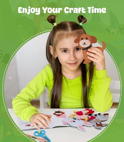 YEETIN Sewing Kit for Kids Ages 6+, Make 12 Felt Farm Animals DIY Craft Set - color: Farm