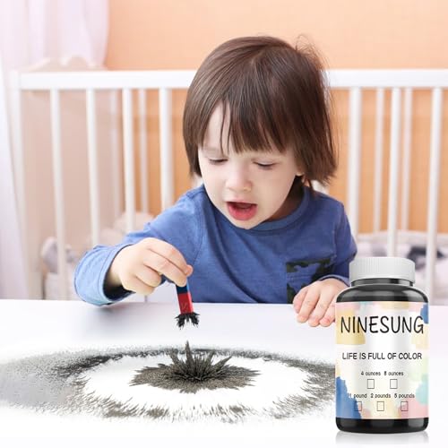Iron Powder, Iron Filings, Iron Powder Filings Magnetic Power for Magnet Education and School Experiments Learning, 8 Ounce Iron Oxide Powder Shavings for Science - size: 8 Ounces
