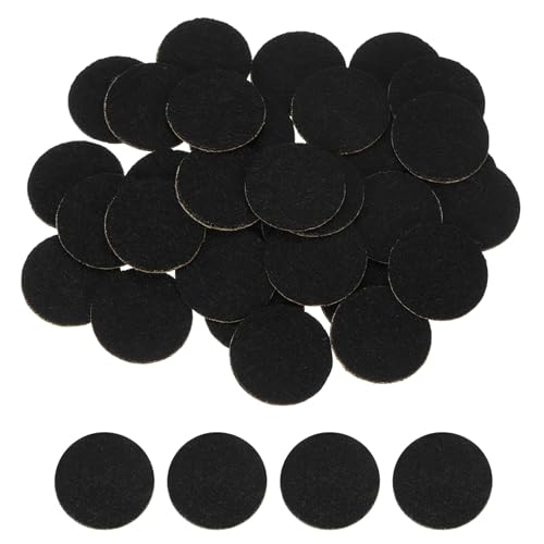 uxcell 80Pcs Round Felt Circles, 20mm (3/4") Black Non-Woven Felt Fabric Sticker Self-Adhesive Felt Pads Pre Cut Felt Pads for Sewing Costume Handcraft Cut Crafts DIY Projects - color: Black, size: 20mm