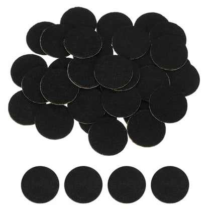 uxcell 80Pcs Round Felt Circles, 20mm (3/4") Black Non-Woven Felt Fabric Sticker Self-Adhesive Felt Pads Pre Cut Felt Pads for Sewing Costume Handcraft Cut Crafts DIY Projects - color: Black, size: 20mm
