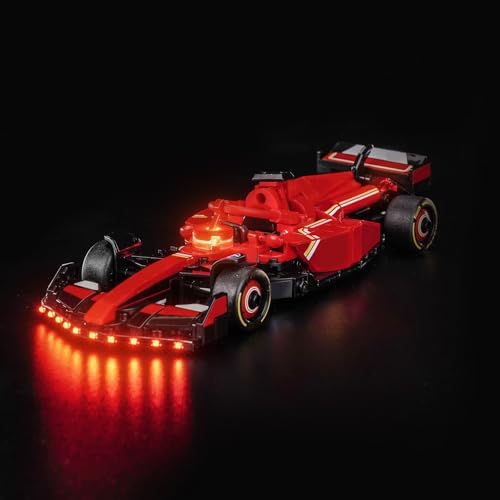 Upgraded Led Light Kit Compatible with Lego Ferrari SF-24 F1 Race Car Building Set, Lights Decoration Compatible with Lego 77242 (Model Not Included) - style: Classic Version 77242