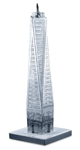 Fascinations Set of 4 Metal Earth 3D Laser Cut Building Models: 30 Rockefeller Plaza, Empire State Building, Chrysler Building, & One World Trade Center
