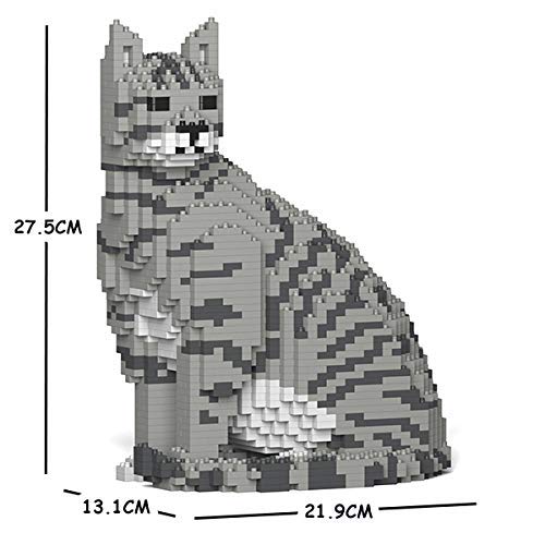 Cat 02S-M03 - color: Light Grey Tabby