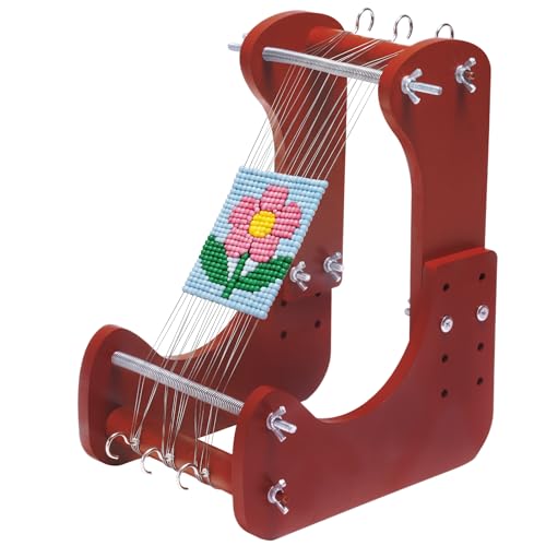 ZOLAOLA Adjustable Standing Bead Loom – Bead Loom Kit for Adults & Beginners with 4 Length Settings, Ergonomic Angled Design, Work Area 7.5"-10.5", for Jewelry Making, Bracelets, Necklaces & Crafts