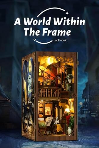 Book Nook Kit - DIY Miniature House Kit 3D Wooden Doll House DIY Book Nook Kits for Adults Creative Gift for Teens and Friends - color: Book Nook Kit