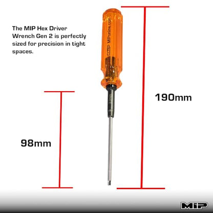MIP Metric Hex Screw Driver RC Tools Kit Hexagon Screwdriver for Traxxas Arrma Axial Losi Redcat RC Quadcopter Helicopter FPV Racing Drone Models (3.0mm - Ball End) - size: 3.0mm - Ball End