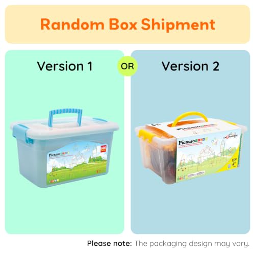 PicassoTiles 600pc Construction Toy Straw Building Set Children STEM Learning Interlocking Building Toys Creative Straw Connecting Builder Kits Early Education Kit for Kids Boys & Girls Ages 3+ PTS600 - color: 600pc Toy Straw