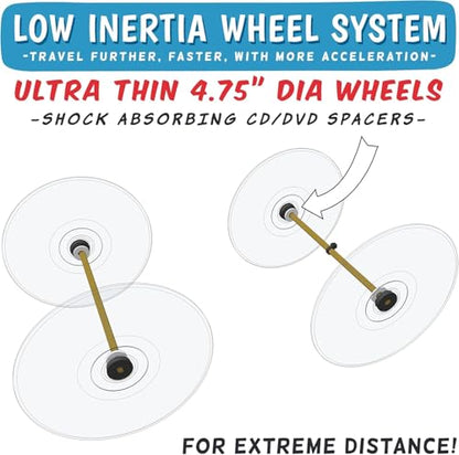 Low Inertia Wheel-Axle set (20-pack): Mousetrap/Rubber Band car projects