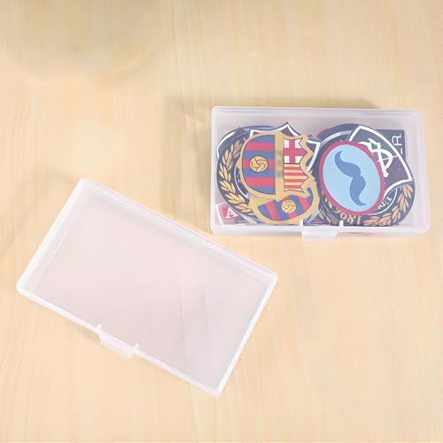 8 Pcs Plastic, Mini Clear Bead Storage Boxes with Hinged Lid and Rectangular Clear Craft Storage Boxes, Jewelry and Organizer,Nail Tool Box,Circuit board storage(8, 5.3" x 3.1" x 1.2") - size: 8 Pieces Same Size