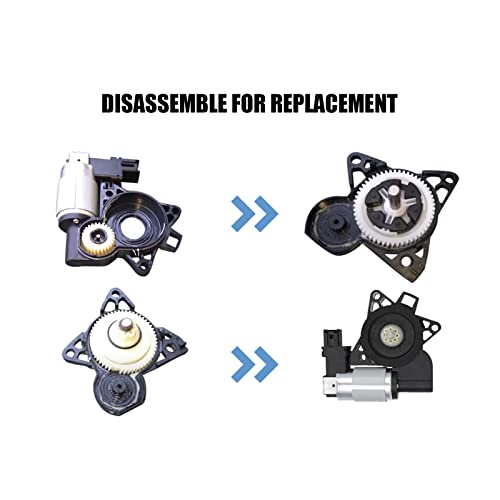 3mirrors Power Window Lift Regulator Motor Gear Repair Kit Set Replacement Compatible with Mazda 3 Sport 5 6 CX-7 CX-9 RX-8 (1 Set - 6 Pcs)