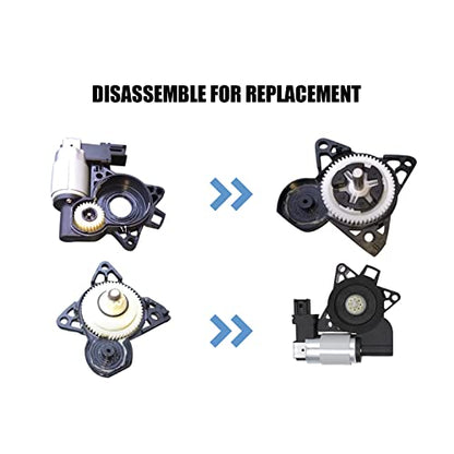 3mirrors Power Window Lift Regulator Motor Gear Repair Kit Set Replacement Compatible with Mazda 3 Sport 5 6 CX-7 CX-9 RX-8 (1 Set - 6 Pcs)
