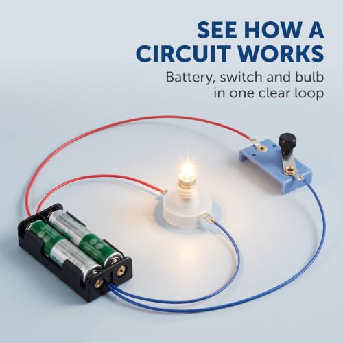 1 Pc Electrical Circuit Experiment Kit, Small Bulb Lights Up Kit Basic Physic Science Playset Educational Kit Use Safety Easy Installation, Learning and Education, Educational Science Kits