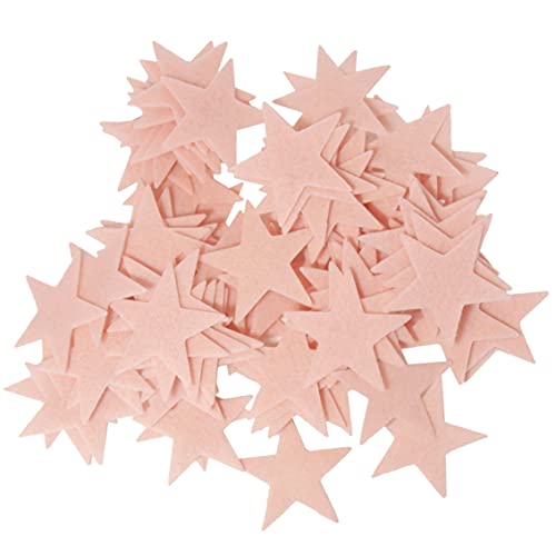 Playfully Ever After 1.5 inch Stiff Felt Stars 88pc (Light Pink) - color: Light Pink