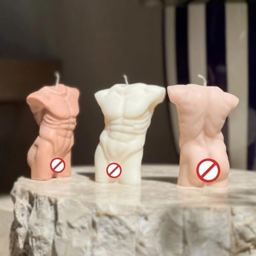 Candle Molds - Silicone Mold for Candles Making, DIY 3D Moulds for Soy Wax, Beeswax, Scented Candle, Valentine's Day Gifts (Muscle Man) - color: Muscle Man