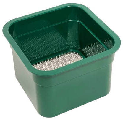Sluice Fox mini Classifier Screen Gold panning Kits, Stainless Steel Screen mesh sifting Sieve Prospecting and gem Sorting; Shark Tooth sift Sifter - color: #10 Mesh Screen (100 holes per sq.in.) Green