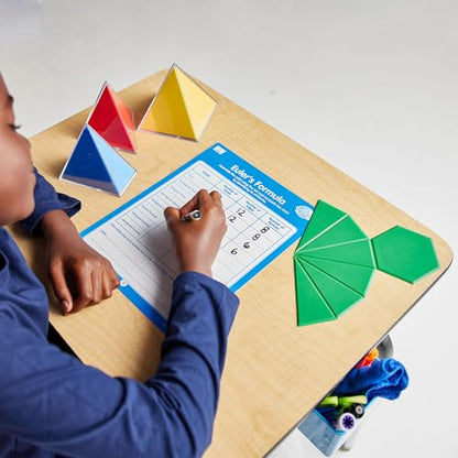 EAI Education GeoModel® Jumbo Folding Geometric Shapes - 11 Solids and 11 Nets