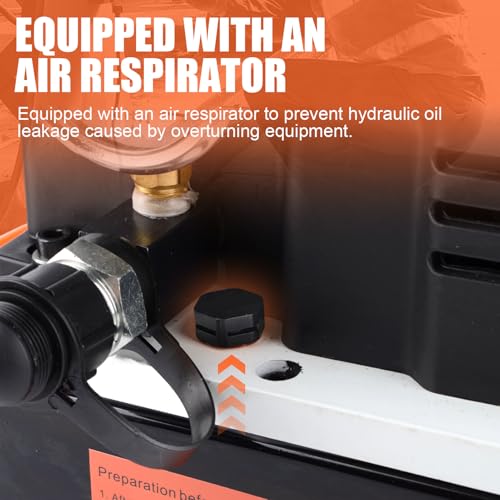 HZLZRZ Electric Hydraulic Pump Power Pack, Single Acting 110v/120v 10000 psi,Unit 2 Stage(1st Stage/290 Psi, 2nd Stage/10,000 Psi), One Way Mini in Battery Version, no Need to Plug in - style: HZLE-700
