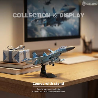 1:72 Scale SU-27 Flanker Fighter Jet Quick Assembly Model Kit - color: 07.su-27