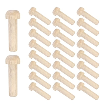 MECCANIXITY Wooden Axle Pegs 7/32" Dia. 1-1/16" Length, Unfinished Wood Pegs for DIY Model Cars Trucks, 25pcs - size: 7/32" Dia. 1-1/16" Length