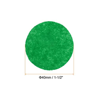 HARFINGTON 300pcs Round Felt Circles, 40mm 1-1/2" Pre Cut Felt Craft Pads Non-Woven Mini Felt Fabric Circles for DIY Sewing Handcraft Cut Projects Craft Finishing, Green - color: Green, size: 40mm