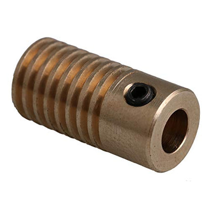 40T Brass Gear Wheel & 5mm Hole Diameter Gear Shaft Kits 0.5 Modulus Set 1:40 Reduction Ratio Drive Gear Box