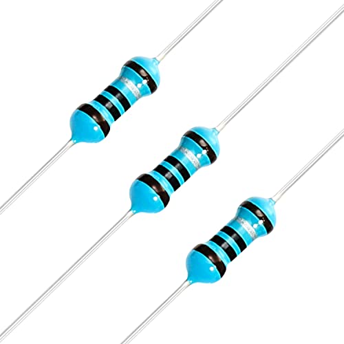 Chanzon 100pcs 1/4W (0.25W) 1 Ω ohm Metal Film Fixed Resistor - size: [1-4ZC01] 1 ohm